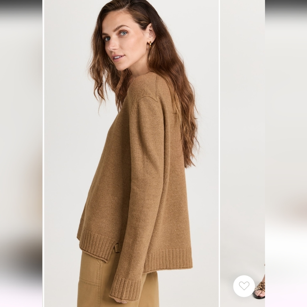 JENNI JAYNE EVERYDAY SWEATER WOOL/CASHMERE CREW NECK LONG SLEEVES SIZE MEDIUM - Picture 4 of 15